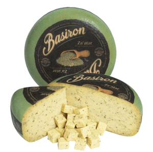 Basiron Gouda s kořením Za'atar Hmotnost: celý koláč
