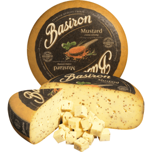 Basiron Gouda s hořčicí Hmotnost: celý koláč