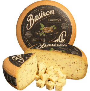 Basiron Gouda s kmínem Hmotnost: celý koláč