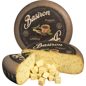Basiron Gouda s pepřem Hmotnost: celý koláč