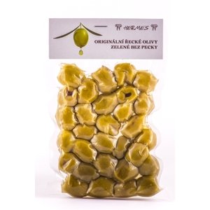 Hermes Zelené vypeckované olivy 140g