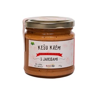Božské Oříšky Kešu krém s jahodami 190 g