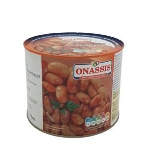 VÝPRODEJ Velké bílé fazole v tomatě pečené 2 kg - ONASSIS
