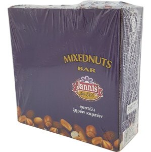 JANNIS Oříšková mix tyčinka 10x40 g display box