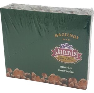 JANNIS Lískooříšková tyčinka 10x40 g display box