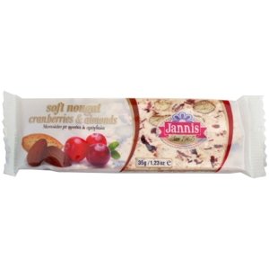 JANNIS Jemný nugát s mandlemi a brusinkami 35 g