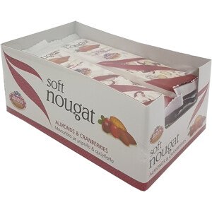 JANNIS Jemný nugát s brusinkami a mandlemi 12x60 g display box