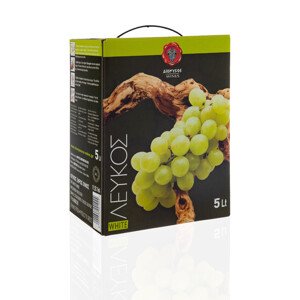 BÍLÉ suché víno DIONYSOS box s ventilkem 5 l