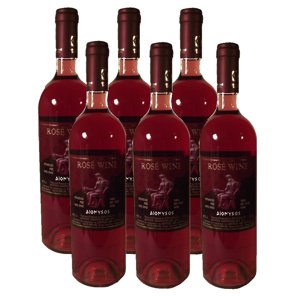 RŮŽOVÉ suché víno DIONYSOS 6x750 ml karton STELVIN - šroubovací uzávěr