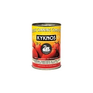 KYKNOS Celá loupaná rajčata v rajčatové šťávě 400 g