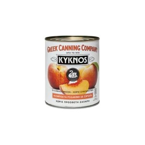 KYKNOS Broskvový kompot, půlky 825 g plech