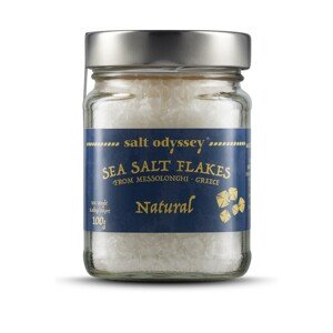 Mořská sůl bílá vločky 100 g sklo Salt Odyssey