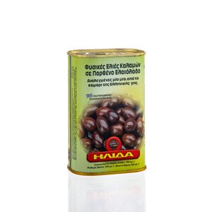 ILIDA Olivy černé KALAMATA v olivovém oleji 450 g