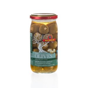 ILIDA Olivy zelené plněné česnekem 350 g