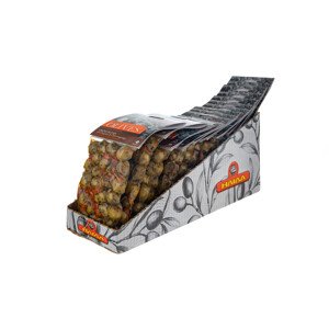 ILIDA Olivy zelené s chilli papričkami a oregánem 15x150 g KARTON