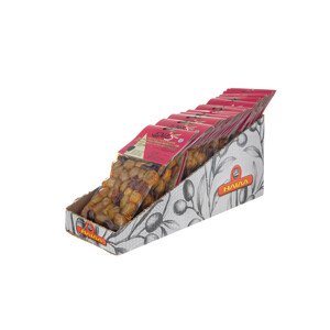 Mix zelených a černých oliv ILIDA bez pecky s chilli a oregánem 20x100 g KARTON