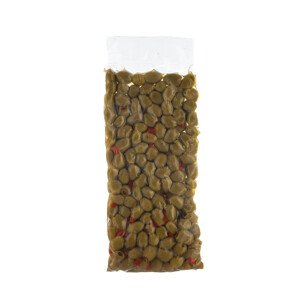 ILIDA Zelené olivy plněné přírodní paprikou 1,25 kg