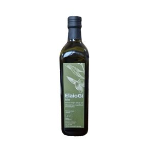 BIO extra panenský olivový olej ELAIOGI 750 ml sklo hranatá láhev FOUFAS CZ BIO 003