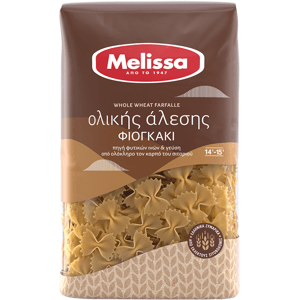 Řecké celozrnné těstoviny Farfalle 500 g Melissa