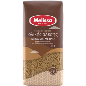 Řecká celozrnná těstovinová rýže 500 g Melissa