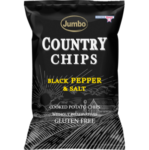 JUMBO Country Chips černý pepř & sůl 150 g