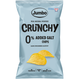 JUMBO Crunchy Chips bez soli 90 g