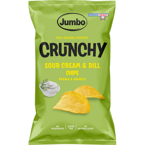 JUMBO Crunchy Chips zakysaná smetana & kopr 90 g
