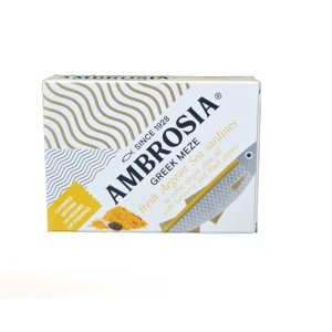 AMBROSIA VIALCO Ambrosia sardinky v extra panenském olivovém oleji s kurkumou a pepřem 95g