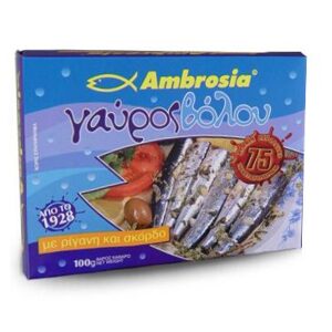 AMBROSIA VIALCO Ambrosia ančovičky v oleji, s česnekem a oreganem 100g