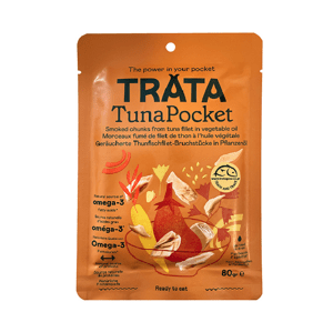 Trata kousky uzeného tuňáka v rostlinném oleji 80g