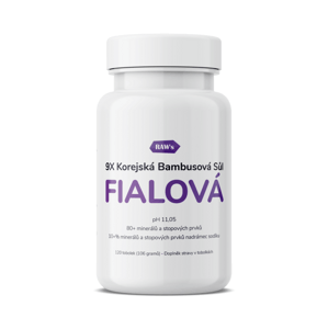 9X Fialová bambusová sůl (Korea) - 120 kapslí (Raw's) RAW5