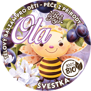 BIO Tělový Balzám OLA (Švestka) - (100% Přírodní Složení) - 15 ml OLA1