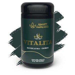 100%ČISTÁ VITALITA (BIO Játra:Ústřice - bez aditiv) - 180kapslí|AjemFiT AJEM15