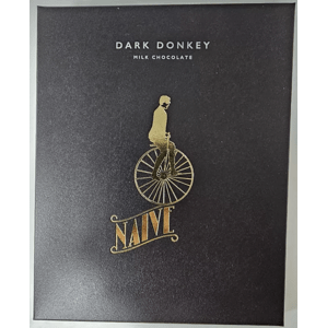 CHOCOLATE NAIVE | 75% DARK DONKEY (Oslí Darkmilk - bez cukru) - 50g (NAIVE)