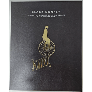 CHOCOLATE NAIVE | BLACK DONKEY (Bhútan Shilajit oslí darkmilk bez cukru) - 50g (NAIVE)