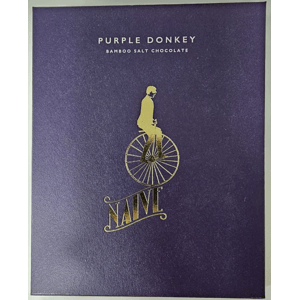 CHOCOLATE NAIVE | DONKEY PURPLE (Alkalická Oslí darkmilk s bambusovou solí) - 50g (NAIVE)