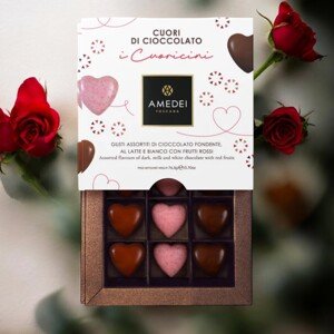 LOVE PRALINKY (76,5g/170g) - AMEDEI - 9 srdíček (76,5g) AMED20