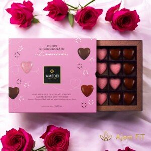LOVE PRALINKY (76,5g/170g) - AMEDEI - 20 srdíček (170g) AMED20