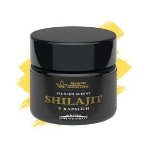 100% ČISTÝ SHILAJIT (Sluncem Sušený) - 60 kapslí (Himaláje) | AjemFIT AJEM16