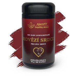 100% ČISTÉ HOVĚZÍ SRDCE (Lyofilizované) - 180 kapslí | AjemFiT AJEM17