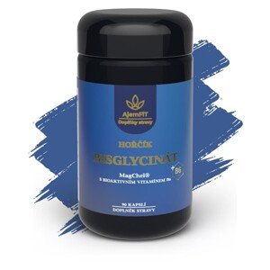 MAGNESIUM BISGLYCINÁT (MagChel®)+VITAMÍN B6 (5- P- 5) - 90 kapslí|AjemFiT AJEM18
