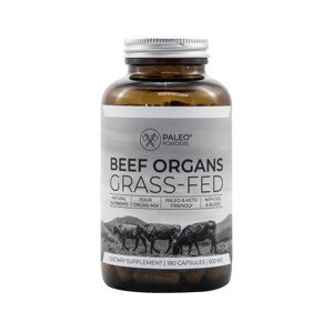 Hovězí orgány (grass- fed) - 180 kapslí (Paleo Powders)