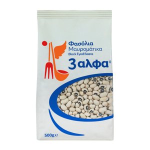 3alfa střední řecké černooké fazole Mavromatika 500g