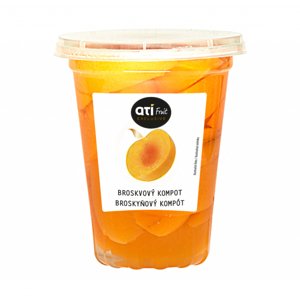 ATI Fruit ATI Delicates Fruit Exclusive Broskvový kompot FAMILY 400g