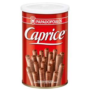Papadopoulou Caprice plněné trubičky Classic 250g