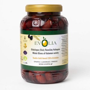 EVOLIA černé BIO olivy Kalamata s polyfenoly 900g
