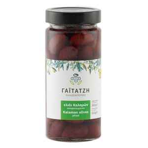 Gaitatzi černé olivy Kalamata bez pecky 220g