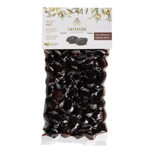 Gaitatzi THROUMPES černé sušené olivy s peckou vakuum 250g
