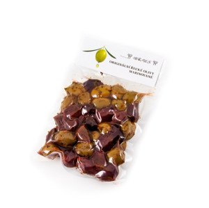 Hermes marinované černé a zelené olivy bez pecky vakuum 150g