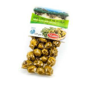 Laios zelené olivy s peckou a oreganem vakuum 125g